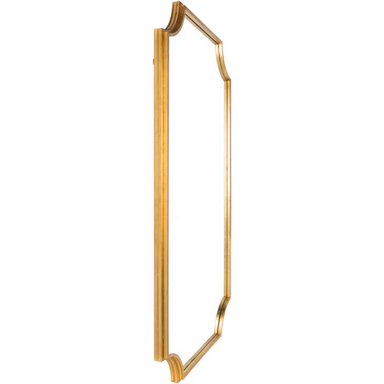 Surya Joslyn 75 X 40 inch Gold Leaf Mirror, Full Length/Oversized