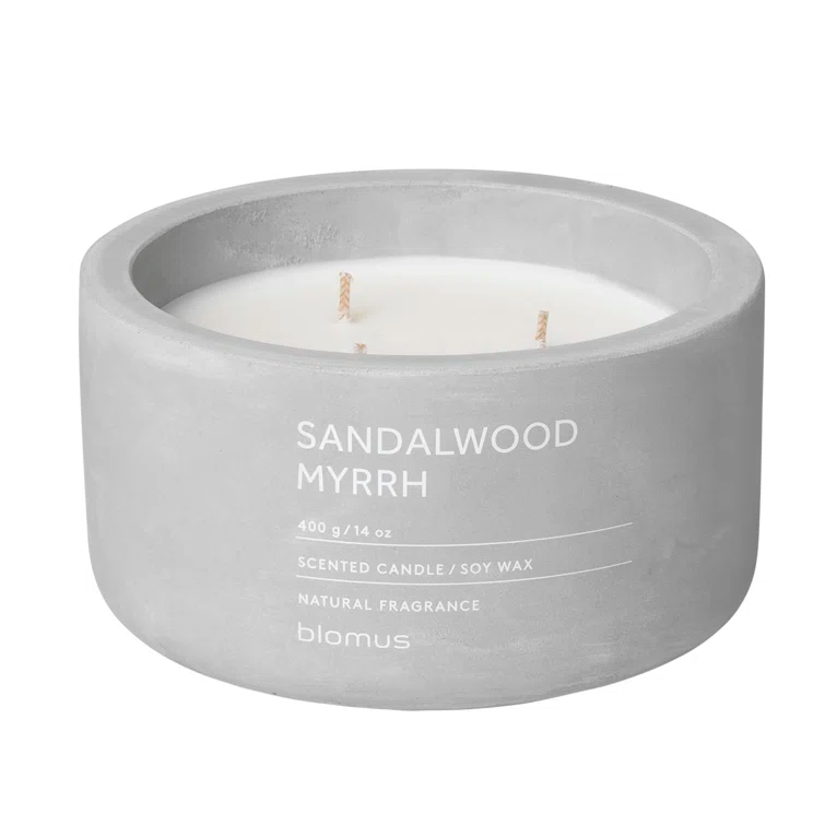 FRAGA Sandalwood Myrrh Scented Jar Candle