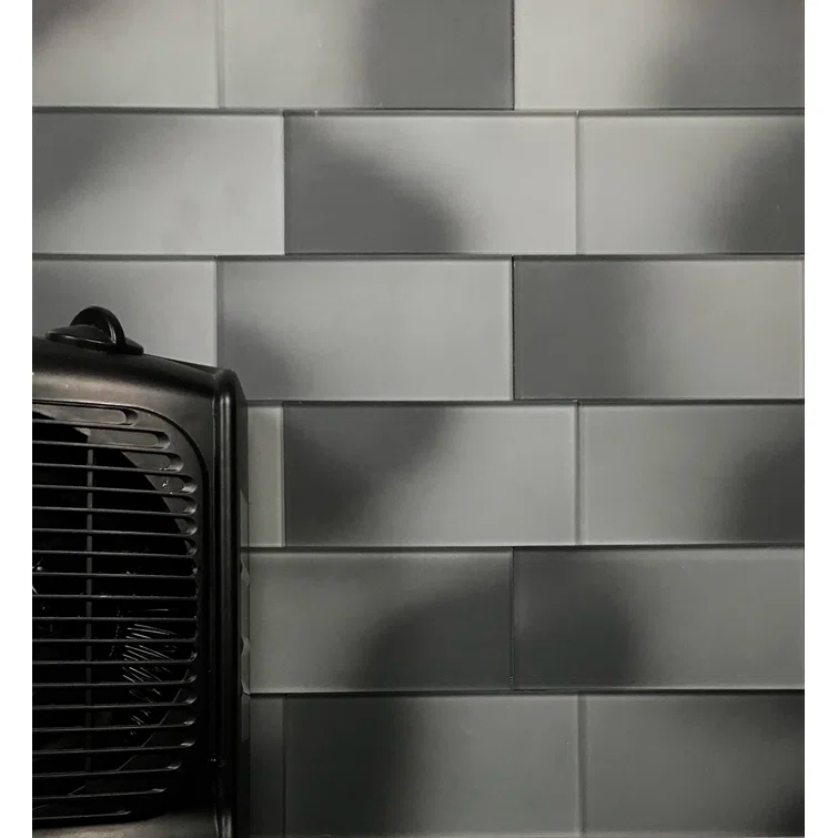 Forever Matte 3 in. x 6 in. Diamond Grade Glass Straight Edge Subway Decorative Kitchen & Bathroom Wall Tile