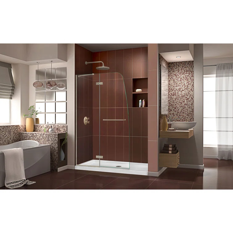 DreamLine Aqua Ultra 32 in. D x 60 in. W x 74 3/4 in. H Frameless Shower Door