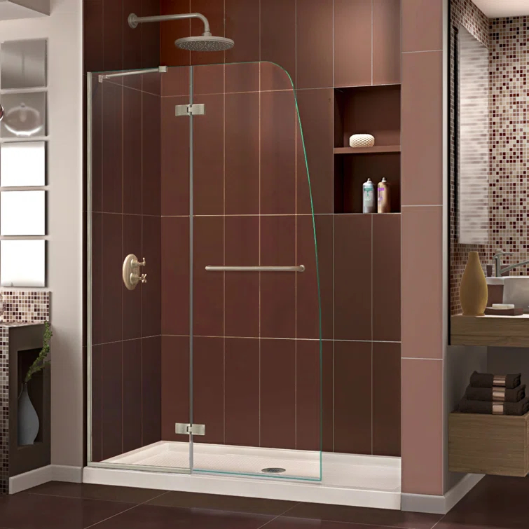Aqua Ultra 74.75" H Frameless Shower Enclosure