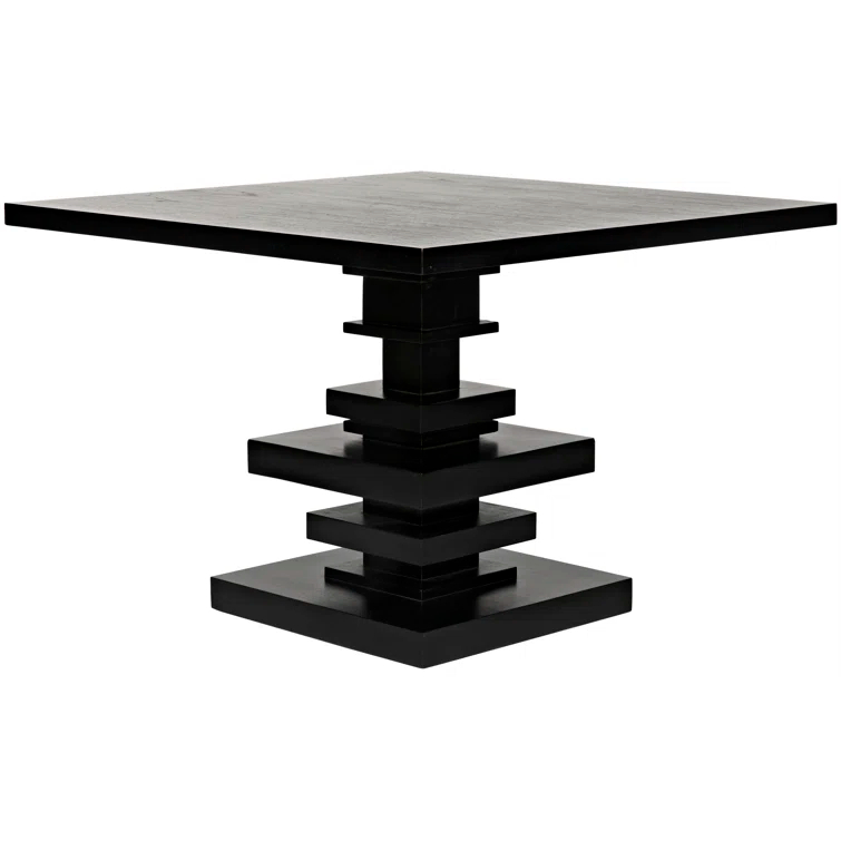 Noir Corum Mahogany Solid Wood Dining Table