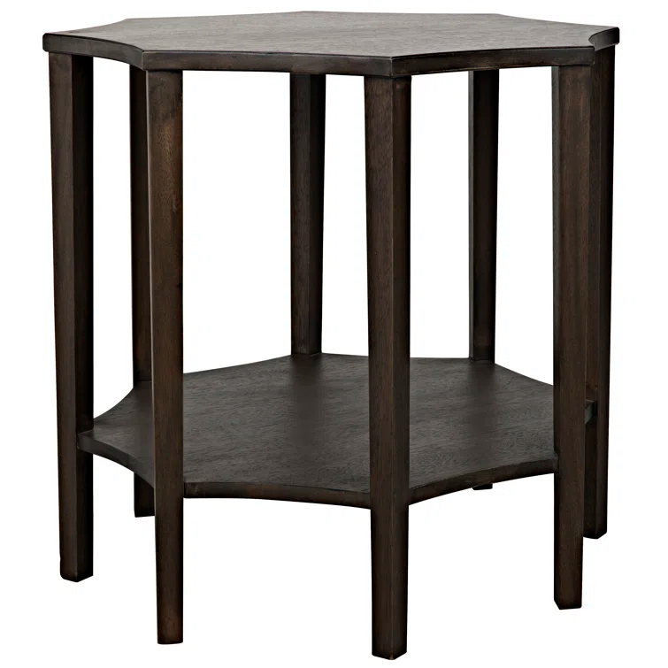 Ivone Side Table - Ebony Walnut