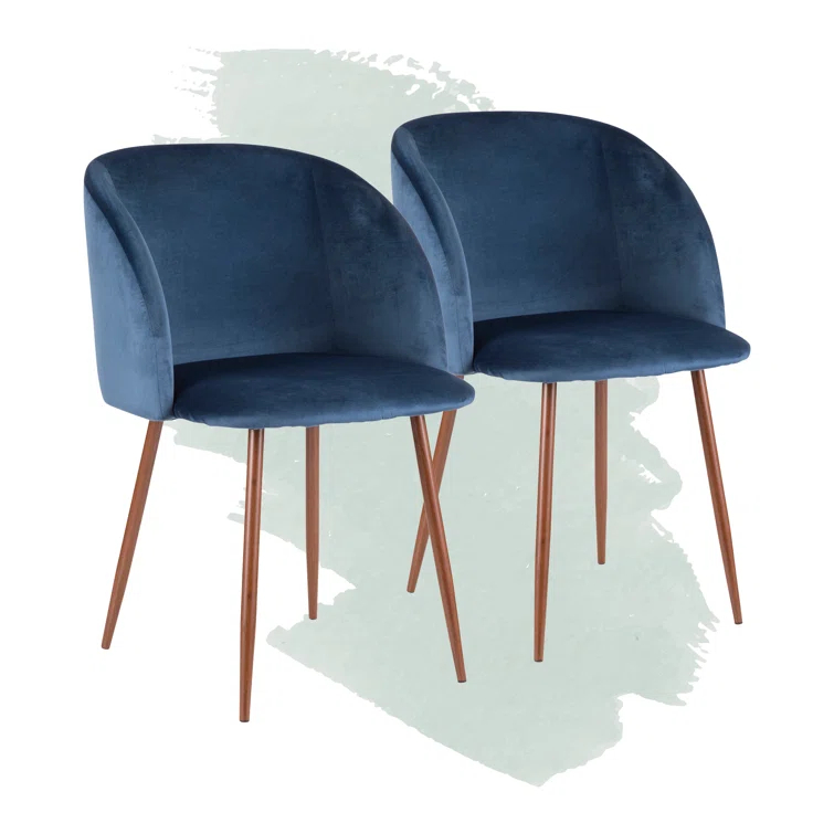 Terrance 18.5'' H Velvet Upholstered Parsons Chair