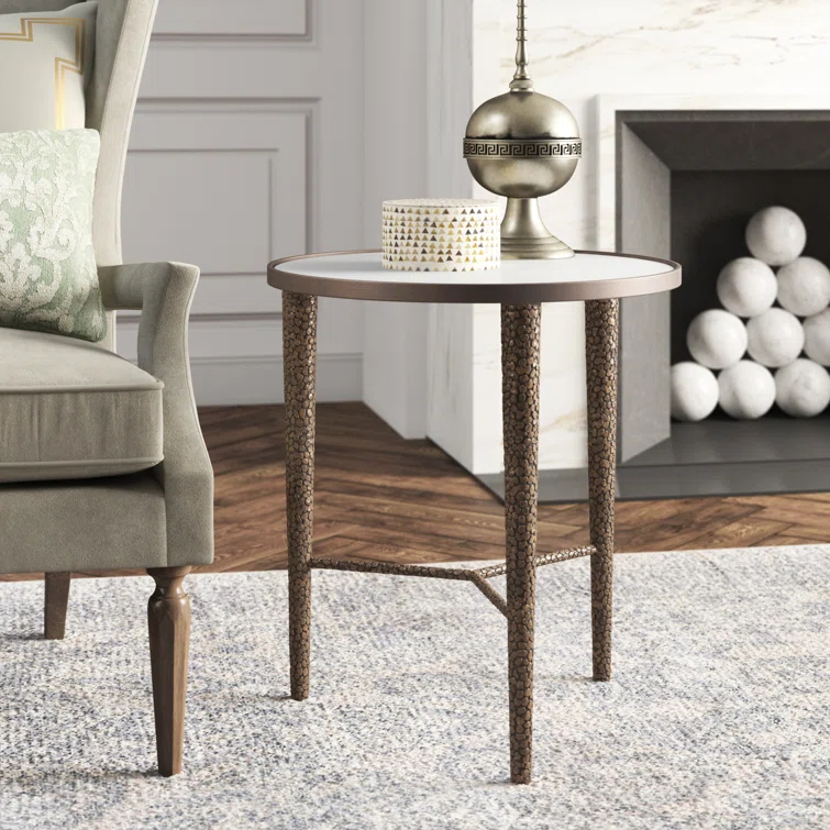 Hammered End Table