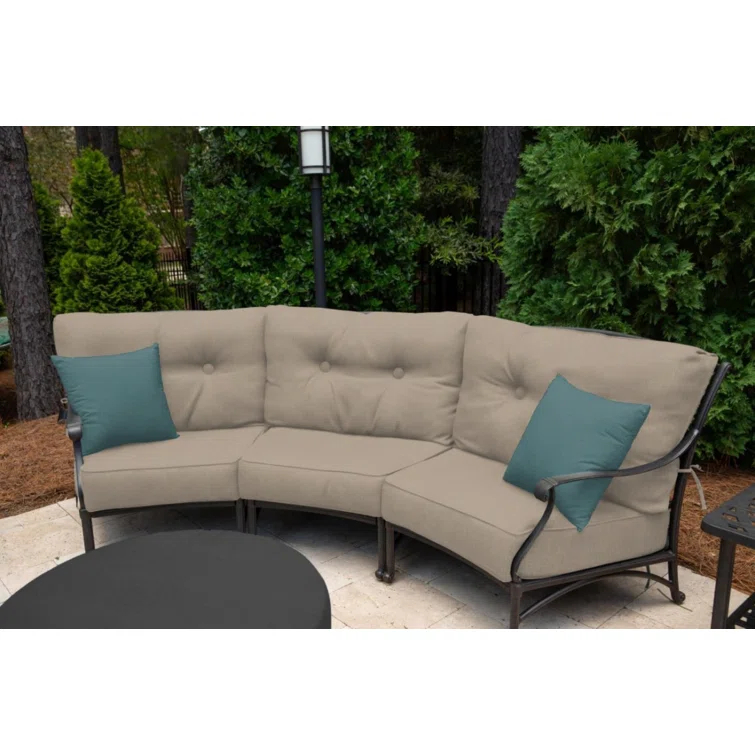 Casual Cushion Solid Sunbrella® Fabric 1-Piece Indoor/Outdoor Square Throw Pillow, 15"W x 15"L