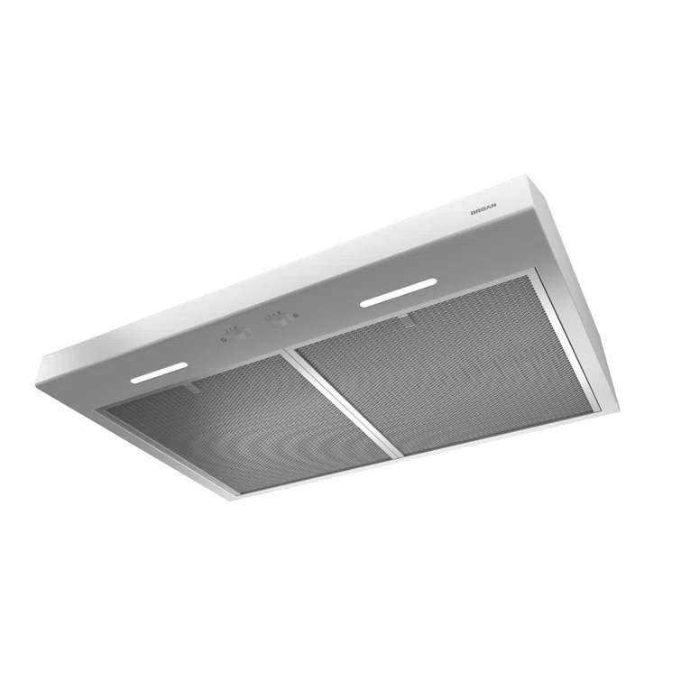 Broan NuTone 30" Stainless Steel 300 CFM Convertible Under Cabinet Range Hood with Mesh Filter