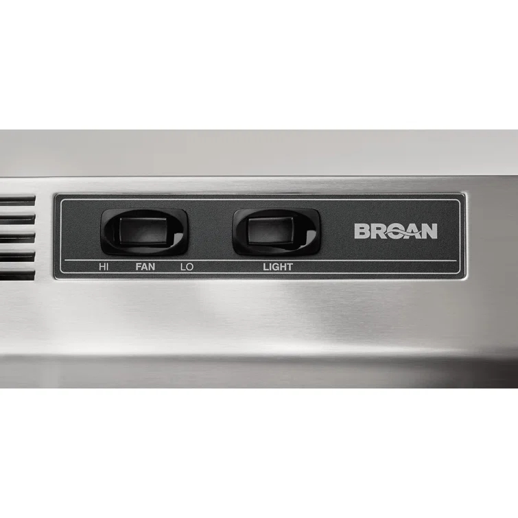 Broan NuTone 30" Stainless Steel Ductless (Non-Vented) Under Cabinet Range Hood with Charcoal Filter
