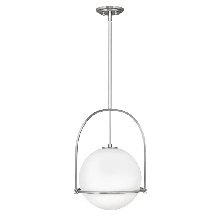 Arie Single Light Glass Dimmable Pendant