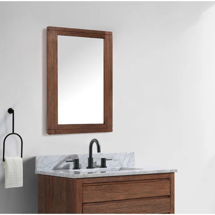 Kai / Kayden Wood Rectangle Wall Mirror