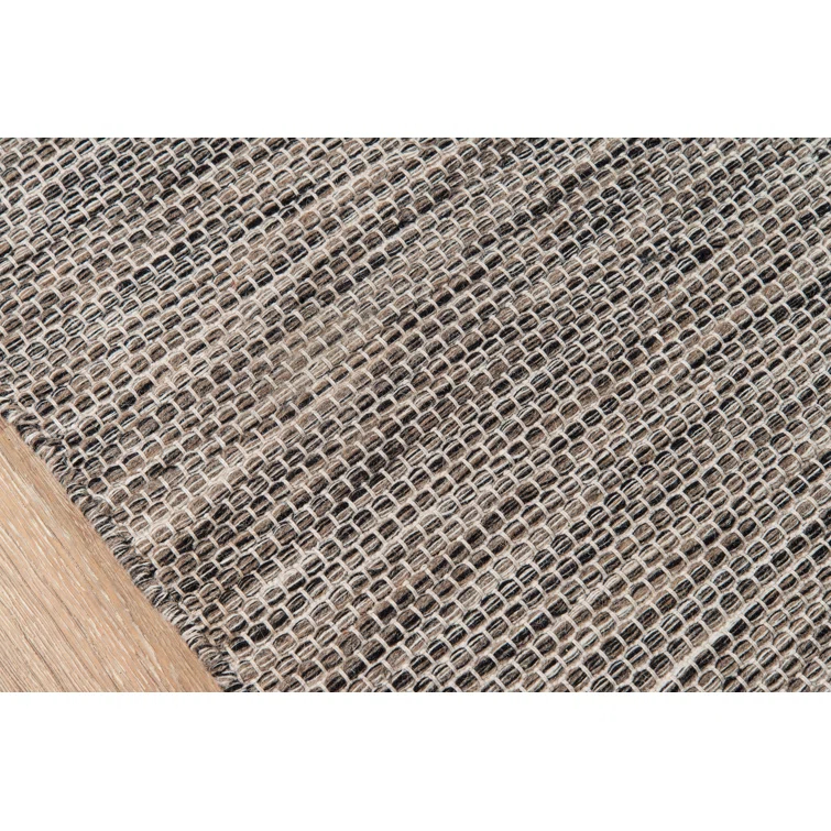 Momeni  Mesa Hand Woven Wool Contemporary Abstract Area Rug Natural Black 3' 6" x 5' 6" 4' x 6' Indoor,Accent,Handmade Brown Rectangle