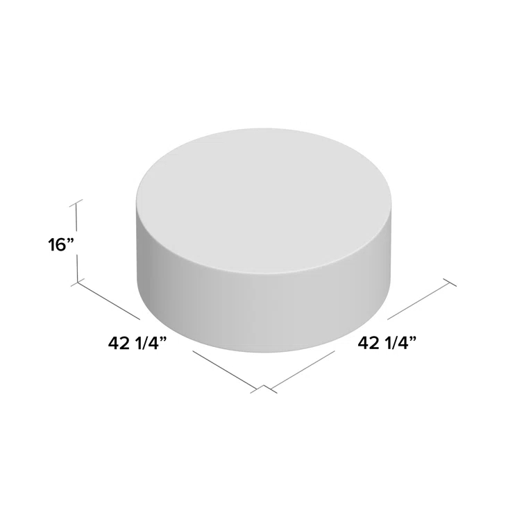 Slate Gray Ombre Round Metal Outdoor Coffee Table