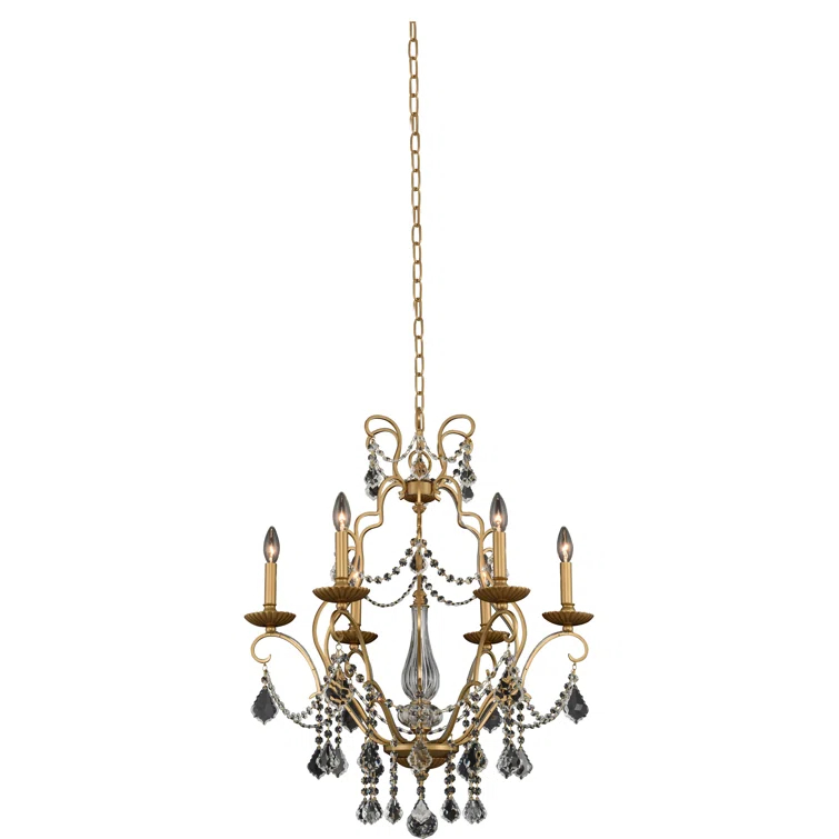 Allegri by Kalco Lighting Elise 6 - Light Dimmable Classic / Traditional Chandelier