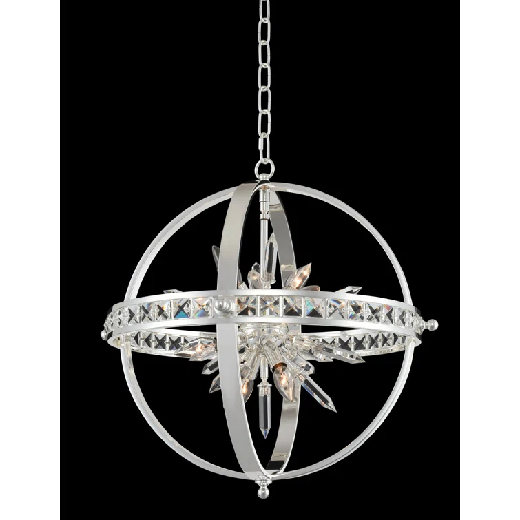 Allegri by Kalco Lighting Angelo 6 - Light Dimmable Sputnik Sphere Chandelier