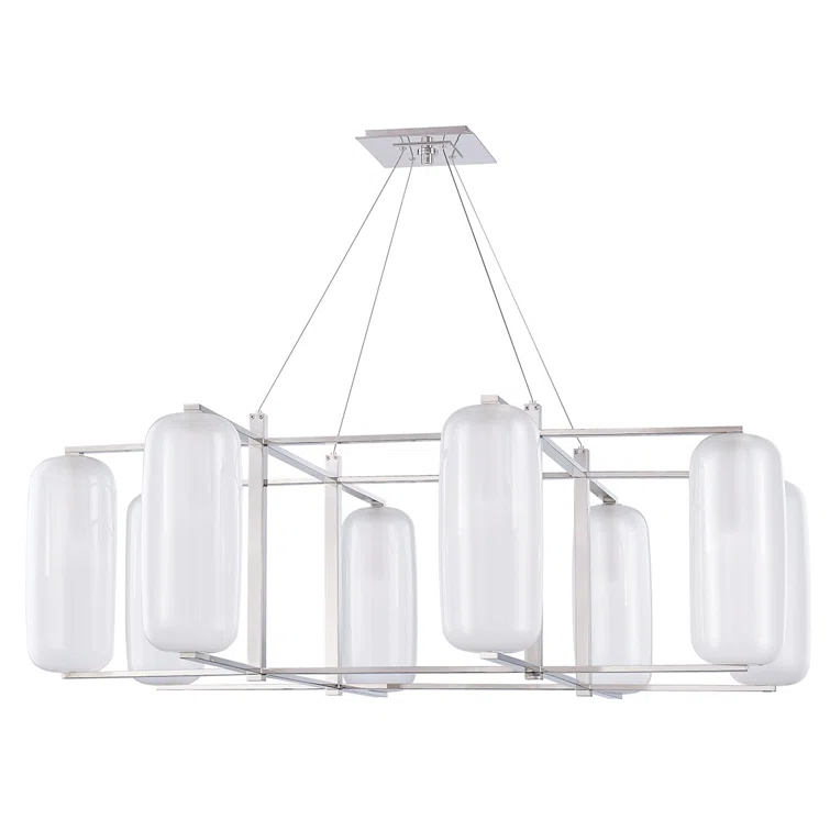 Jerry Chandelier - Polished Nickel / 8 Light
