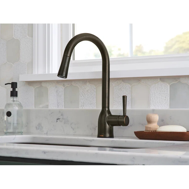 Adler Pull Down Single Handle Kitchen Faucet with Accessories