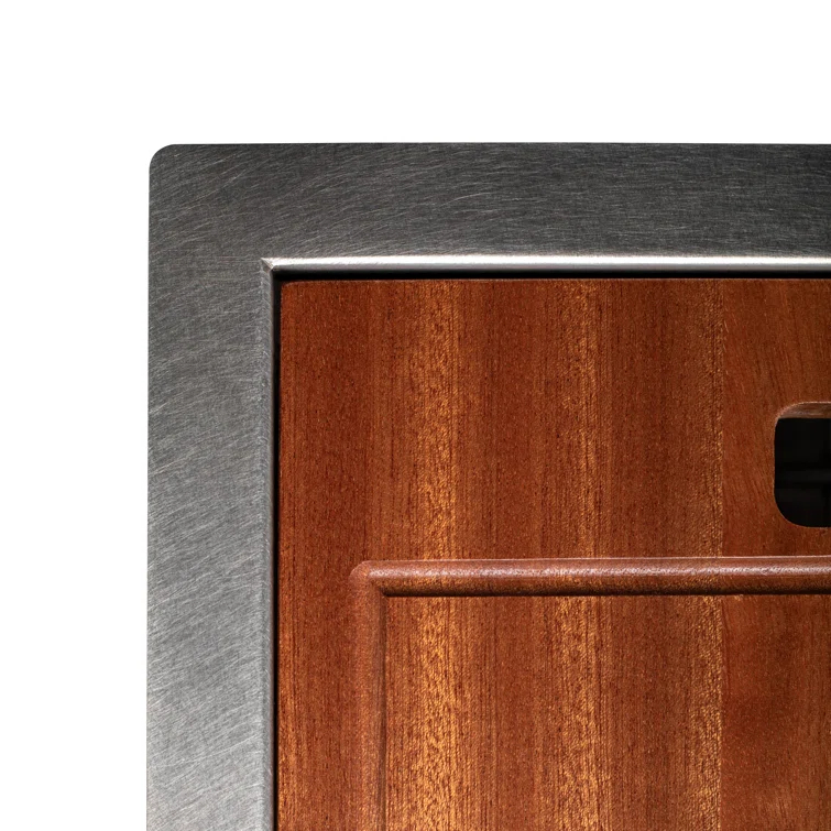 ZLINE 30 in. Garmisch Undermount Single Bowl DuraSnow Stainless Steel Kitchen Sink W/ Bottom Grid & Accessories (SLS-30S)