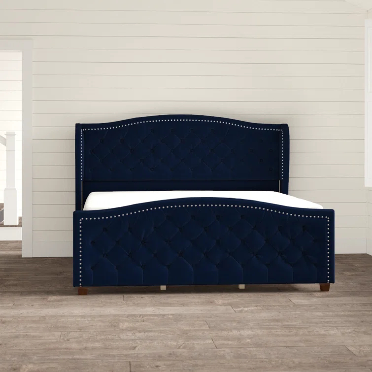 Coleman Upholstered Wingback Bed