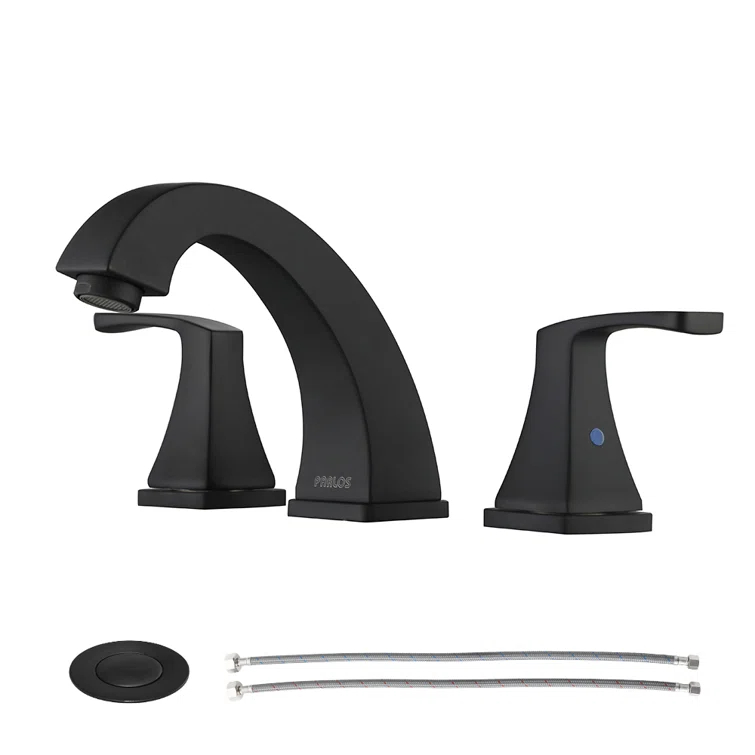 Widespread 2-handle Bathroom Faucet with Drain Assembly