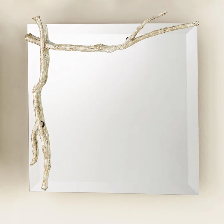 Studio A Home Twig Mirror-Silver Leaf-Sm