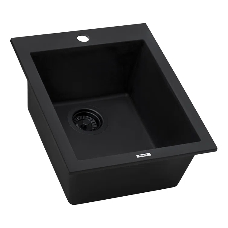 Ruvati 16 x 20 inch epiGranite Drop-in Topmount Granite Composite Kitchen Sink