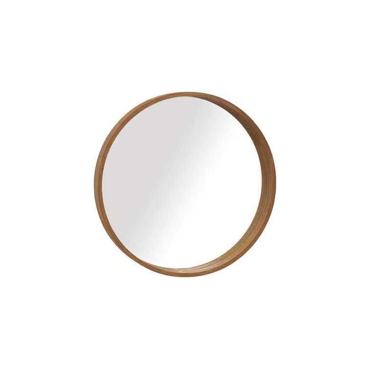 Capri Solid And Engineered Wood Flat Wall Mirror