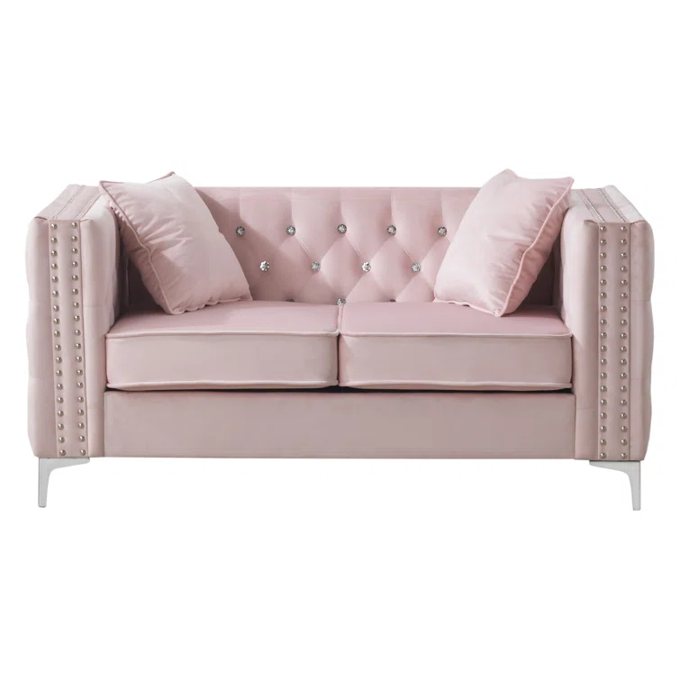 Tina 63'' Velvet Loveseat