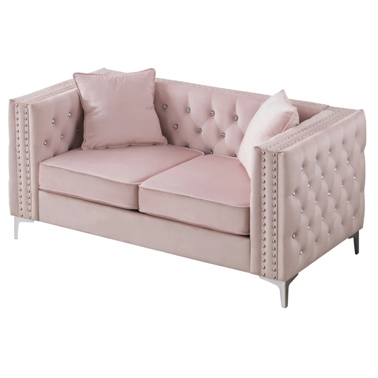 Tina 63'' Velvet Loveseat