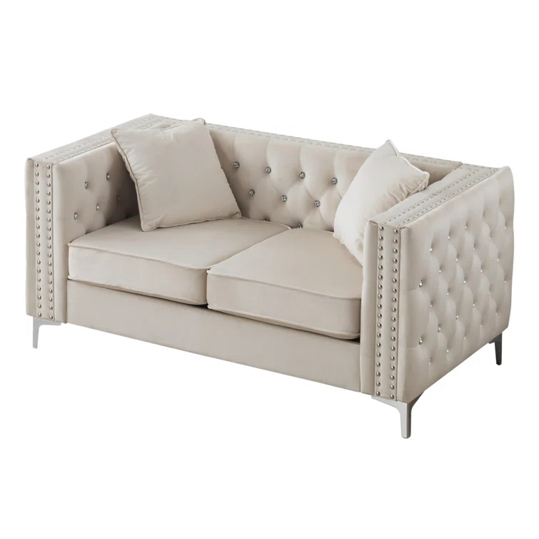 Tina 63'' Velvet Loveseat