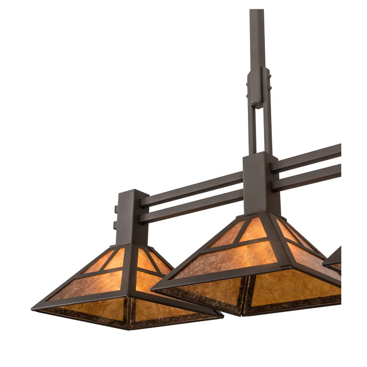 3 - Light Oil Rubbed Bronze Kitchen Island Pendant