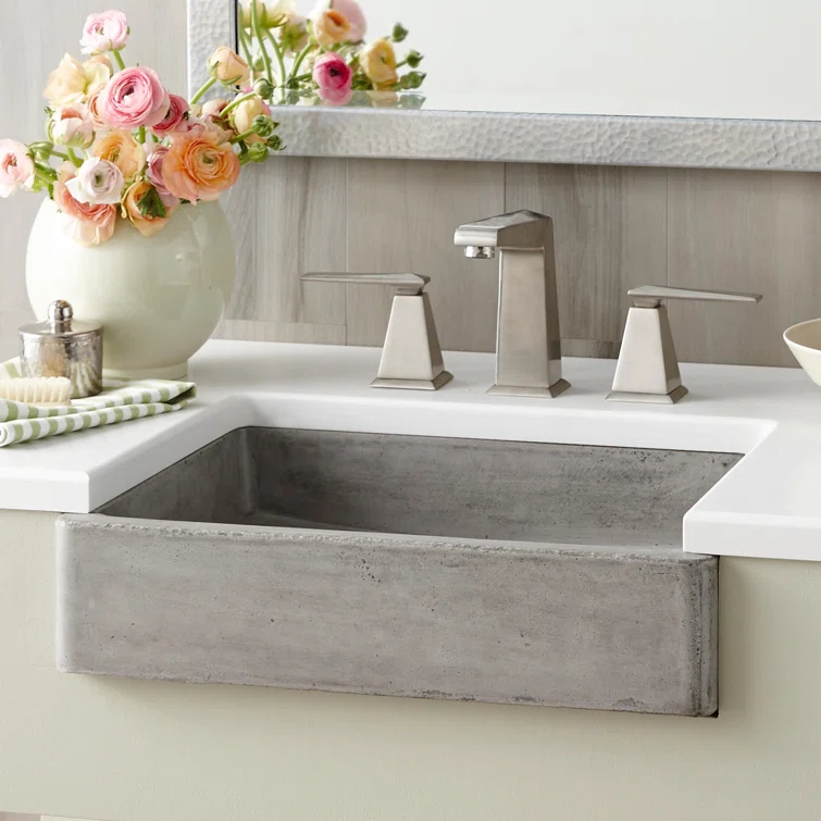 NativeStone Stone Handmade Rectangular Undermount Bathroom Sink