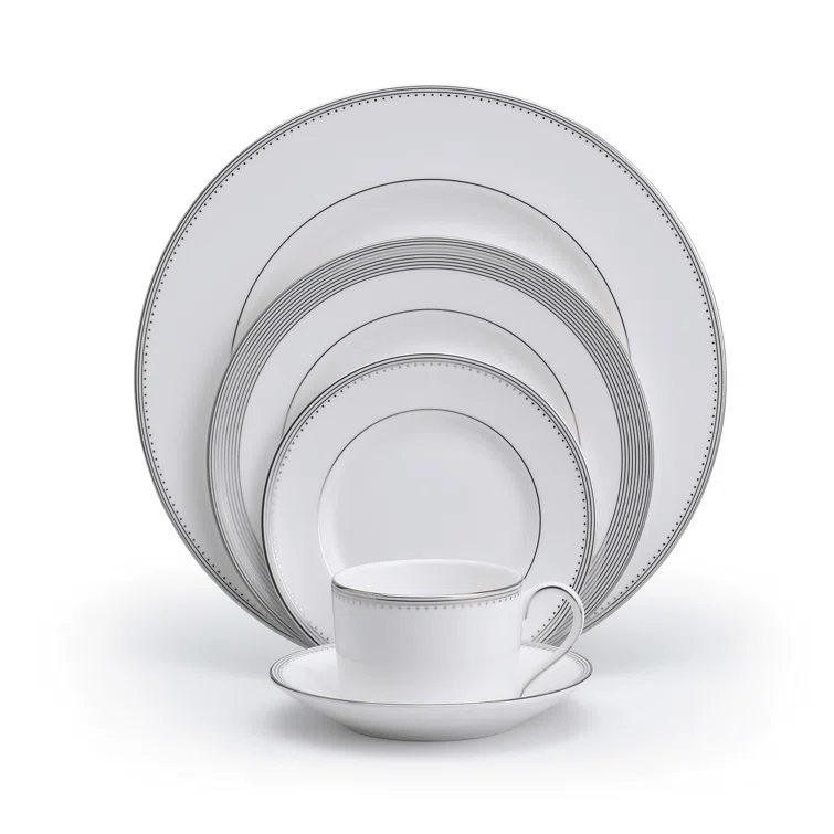 Vera Wang Vera Wang Grosgrain 5 Piece Bone China Place Setting Set, Service for 1