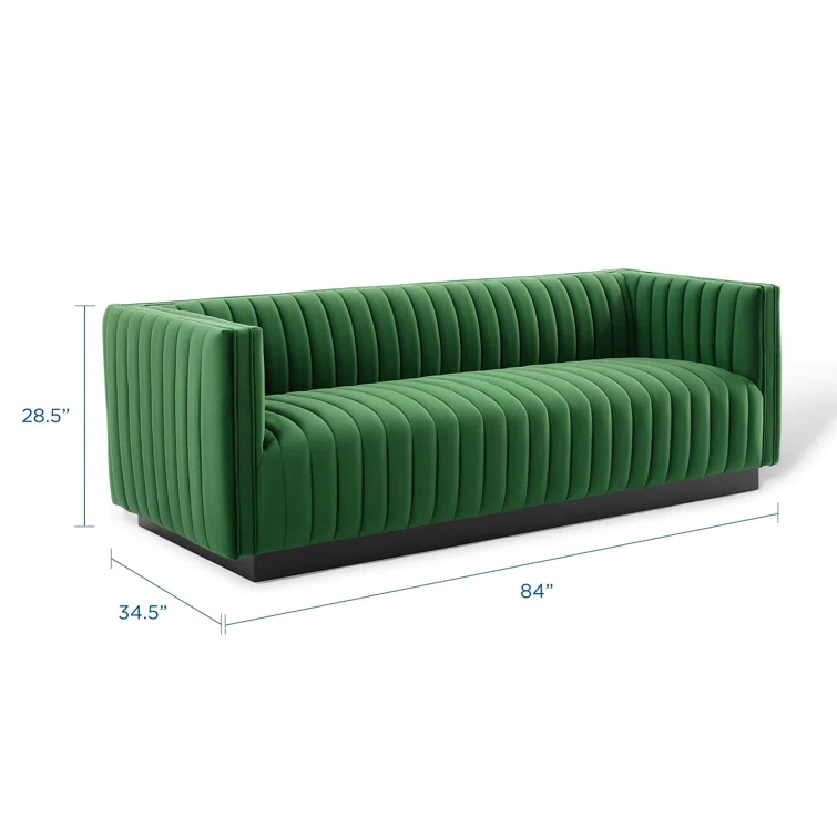 Fabric 84'' Reception Sofa