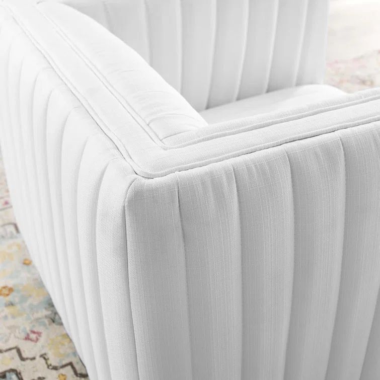 Modway Conjure Channel Tufted Performance Velvet Swivel Armchair