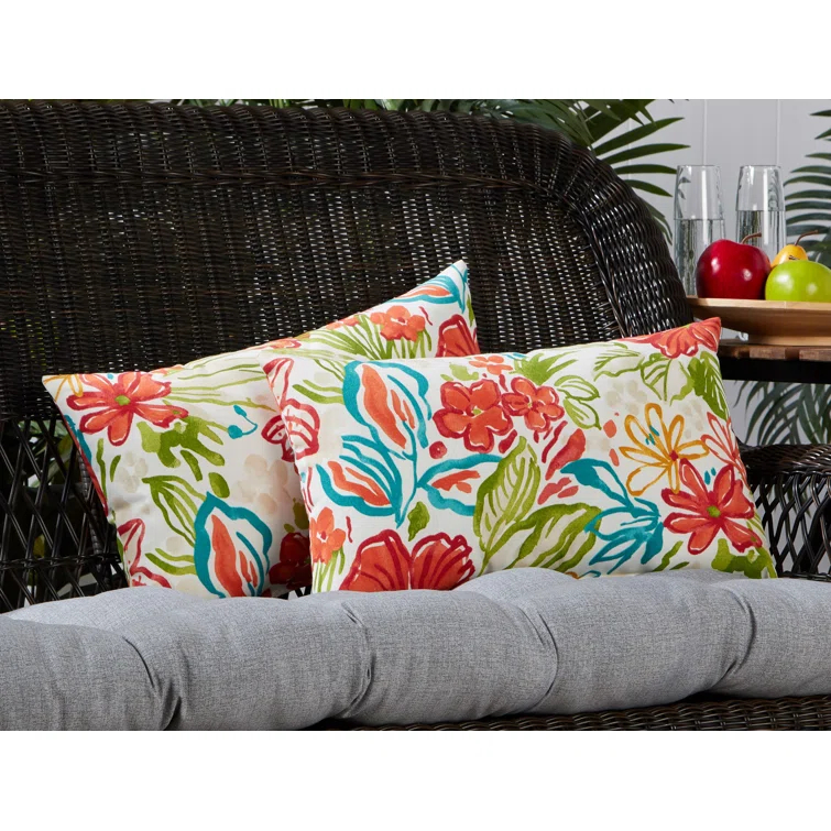 Indoor/Outdoor Reversible Throw Pillow