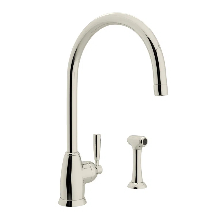Perrin & Rowe Holborn Kitchen Faucet With Side Spray U.4846LS-PN-2
