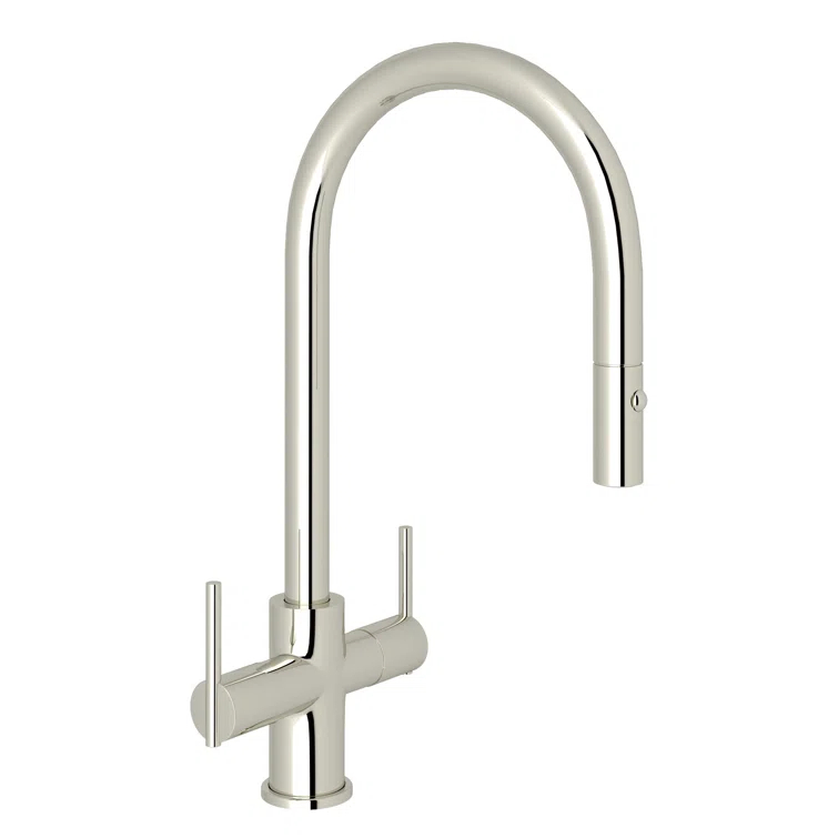 Pirellone Two Handle Pull-Down Kitchen Faucet