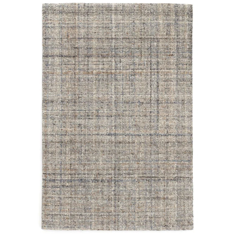 Harris Blue/Brown Hand Micro Hooked Wool Rug