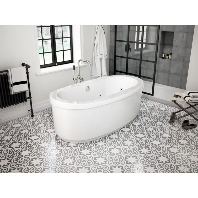 Contento™ Single Handle Floor Mounted Freestanding Tub Filler