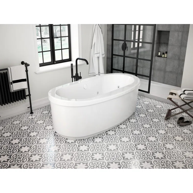 Contento™ Single Handle Floor Mounted Freestanding Tub Filler