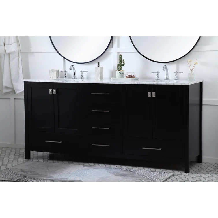 Lamborn 72'' Double Bathroom Vanity