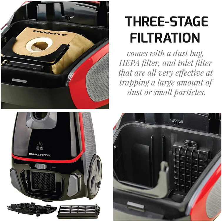 Ovente Canister Vacuum
