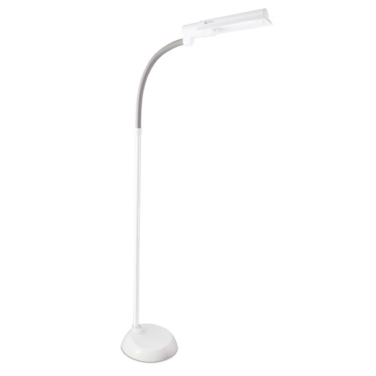 OttLite 13 Watt WingShade Floor Lamp - Living Room, Office, Bedroom Home Décor & Reviews | Wayfair