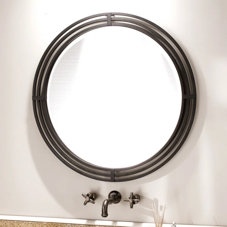 Asana Transitional Beveled Bathroom Mirror