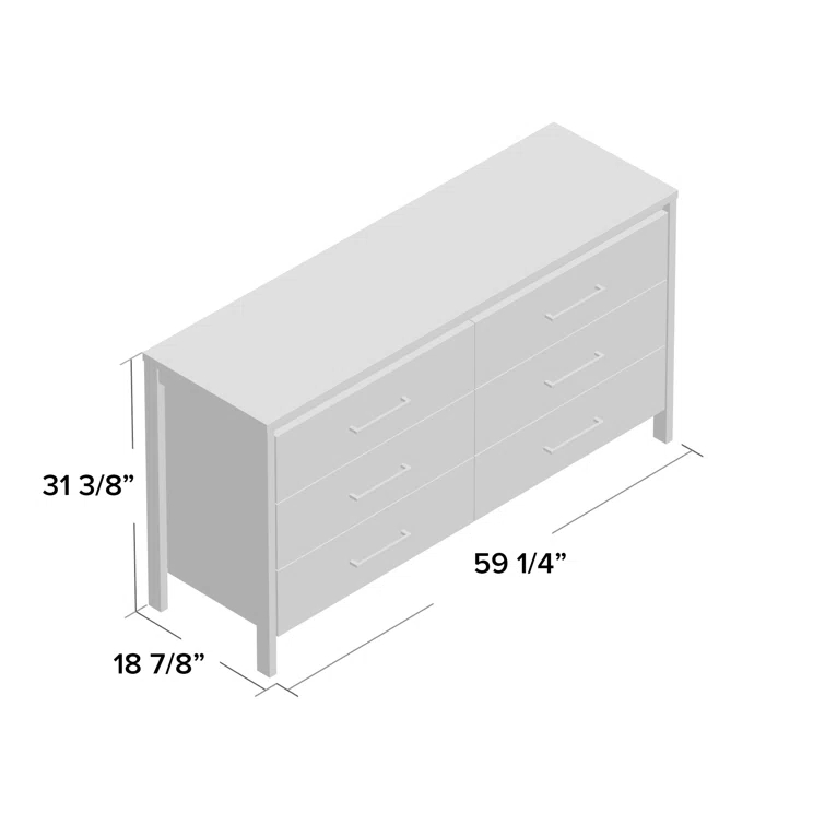 Gravity Double Dresser & Nightstand Set