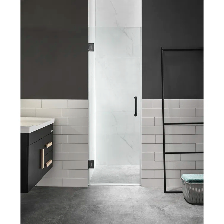 Fellow Series 30" x 72" Hinged Frameless Shower Door