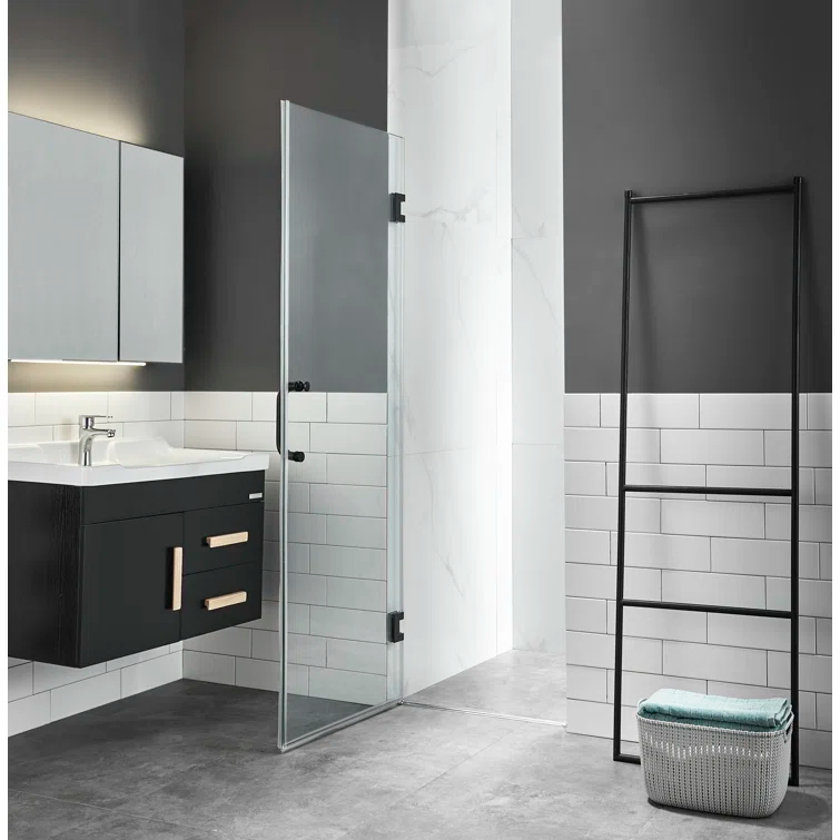 Fellow Series 30" x 72" Hinged Frameless Shower Door