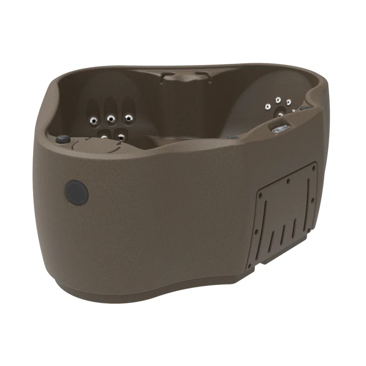 AquaRest Discover AR300 Premium 2-Person 20-Jet Oval Plug & Play Hot Tub with Ozonator, LED Waterfall and Stainless Steel Heater