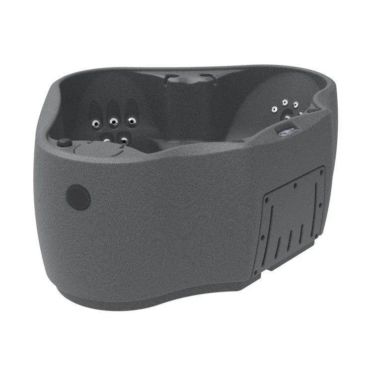 AquaRest Discover AR300 Premium 2-Person 20-Jet Oval Plug & Play Hot Tub with Ozonator, LED Waterfall and Stainless Steel Heater