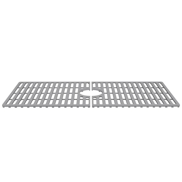 Silicone Grid VIGO Matte Stone 32" L x 15" W Bottom Sink Grid for 36 in. Single Bowl Kitchen Sink